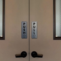 Signs ByLITA Vertical Push and Pull Door Signs (Legal Office) Door Sign
