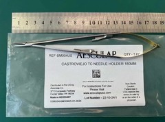 LOT OF 5 AESCULAP BM004US CASTROVIEJO TC NEEDLE HOLDER 7″ (18cm)