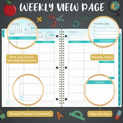 Student Planner 2026-2027 – Academic Year School 11 X 9 inches, Black