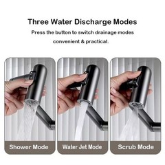 Flexible Swing Arm Faucet, Digital Temperature Display, Hot & Cold Mixer Tap