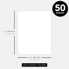Terra Green Bright Color Cardstock, 65lb Cover (176GSM), 8.5 x 11, 50 Sheets