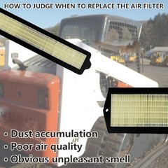 2xAir Filter Kit Compatible with Bobcat Skid Steer S220 S250 S300 S330 A220 A300