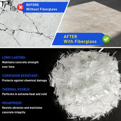 Fiberglass for Concrete Cement 17.6 LB Chopped Strand Fiberglass for Mortar