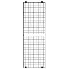 Uimoso Set of 3 Wall Grid Panels 2×6 ft Wire Display Racks in Black Finish