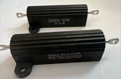 SAGE 58 Ohm 50 Watt Resistors 1% Tolerance Sage RE75G58R0 New Quantity Of 2