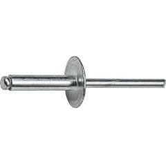 Large Flange Pop Rivets 3/16″ x 1/2″ Aluminum Dome Head (6-8) Blind Qty 50