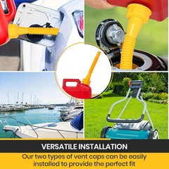 Gas Can Spout Replacement Kit (Two Pack), Universal Nozzle for 1, 2, 5 Gallon Ga