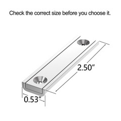 Neodymium Channel Magnets 100lbs 2.5 Inch 8 Pack Rectangular Countersunk Pot Bar