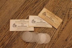 Cr-39 Clear Plastic 50mm Goggle Lens Pair LOT 40 Pair Resists Welding Splatter