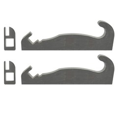 2pcs Steel Quick Attach Bracket 1-1/2″ For Cat Fusion Coupler Loader mounts