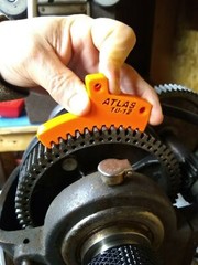 Atlas 10″ & 12 Lathe Spindle Lock Wedge Stop – Remove & Install Chuck – ORANGE
