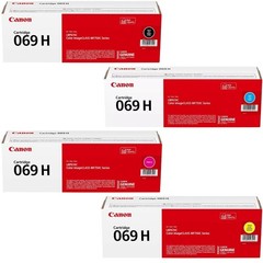 Canon 069H Toner Cartridge Set Black,Cyan,Magenta,Yellow,