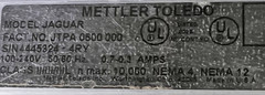 Mettler Toledo JTPA 0600 000 JAGUAR Scale Controller Interface Panel 100-240v-ac