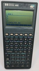 HP 48GX Graphing Calculator NO BATTERY/CARD COVER Tested & Works SEE PHOTOS