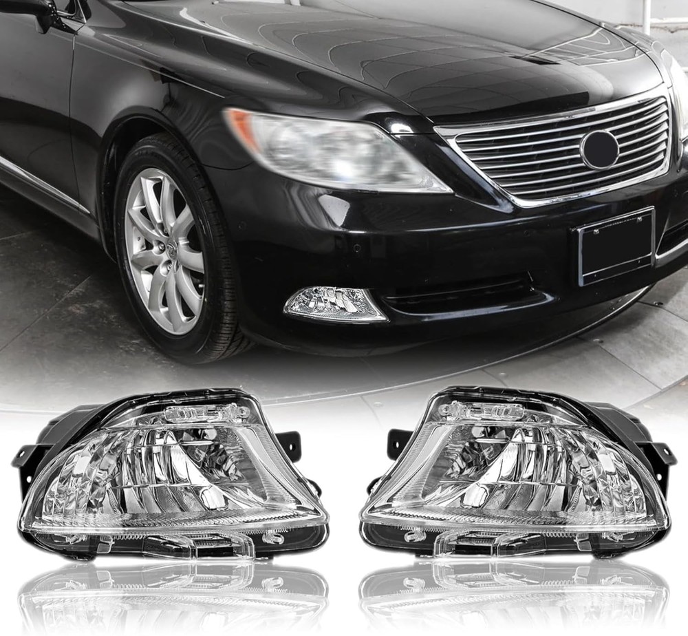 Halogen Fog Light Assembly Pair for 2007-2010 LS460 OE 8121150090 8122150090