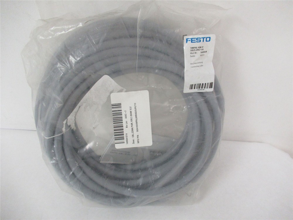 251313 New-No Box; Festo VMPAL-KM-V-SD25-IP67-10 Connecting Cable 560418