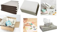 Packing Paper Sheets, 100 Pack, 12″ x 24″, White Newsprint
