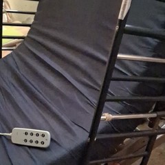 Drive Medical Med Air Plus Adjustable Bed w/ Rails & Hand Control