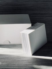 100 Pcs Blank White Business Cards 2×3.5 in Thick Cardstock 100# 270gsm