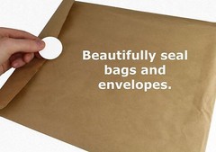 White Color 2″ Coding Labels – Round Circle 500 Labels For Sealing Envelopes