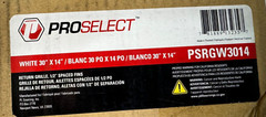 *5 Pk* PROSELECT PSRGW3014 30″ x 14″ Residential Steel 1-Way Return Grille White