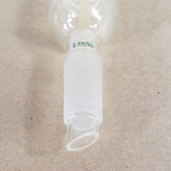 CHEMGLASS CG-1210-01 Friedrich Coiled Condenser 330mm 15° Angled 24/40 Joints