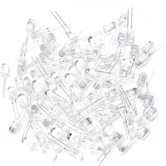 100pcs 5mm UV Purple LED Diodes Super Bright for DIY Electronics
