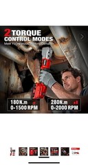 Alloyman 20V Brushless Right Angle Impact Wrench, 207 Ft-lbs（280N.Mᦀ