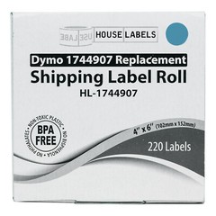 DYMO LW 1744907 BLUE 4XL 4×6 4″x6″ – (20) Rolls All-Purpose Labels – FREE SHIP