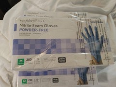 3 Boxes – McKesson 200 Ct Confiderm Nitrile Exam Gloves Powder-Free Medium Blue