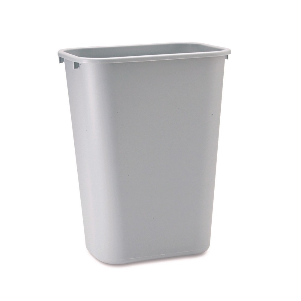 RJ Schinner Co Trash Can Deskside 41 Quart / 10.25 gal. Gray LLDPE Rectangular