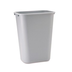 RJ Schinner Co Trash Can Deskside 41 Quart / 10.25 gal. Gray LLDPE Rectangular