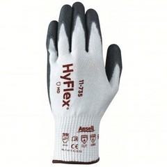 6 Pairs Large HyFlex® 11-735 Size 9, ABR 6, A4 Cut Resistant Gloves Polyurethane