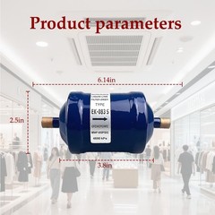 3/8″ Liquid Line Filter Drier for Heat Pump & AC, Compatible with R22 R134a R404