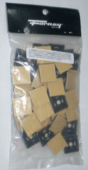 Forney 62119 Black Cable Tie Mounts 1 x 1 in Square Nylon Holds 18-50 lbs 50 pk
