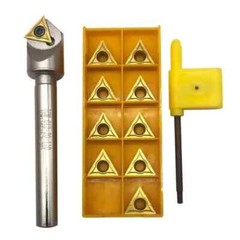 1/2inch Shank Chamfering Tool Bit Turning Tool Holder +TCMT16T304 Carbide Insert