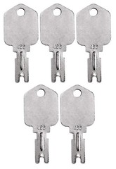 Universal 5 Pack of Forklift and Heavy Equipment Keys – Fits Multiple Brands