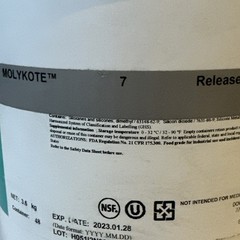 9 lbs DOW CHEM Molykote 7 Silicone Release Mold Compound Grease 3.5 kg EXP 01/23
