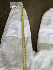 3 Layer Ultra Ventilated bee beekeeping Suit Astronaut Veil w/ Goat Skin Gloves