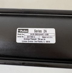 PARKER SERIES 2A 04.00 CBB2AU44AC 8.000 PNEUMATIC AIR CYLINDER 250 PSI NEW