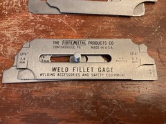 The Fibre Metal Products Co Weld Fillet Gage 7pc Welding Gauge – Made in USA