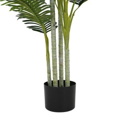 78.5″ Artificial Palm Tree with Black Plastic Pot, Set of 2