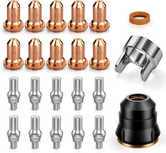 ARCCAPTAIN 23Pcs IPT60 Plasma Cutter Torch Consumables, .045″ Plasma Cutter