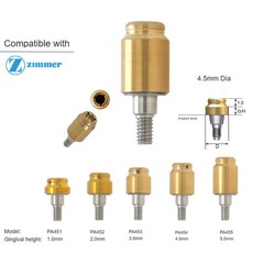 Locator abutment Fits Zimmer Biomet TSV 4.5mm internal hex connection implants
