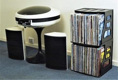 Vinyl Record Storage Holder Lp Box Scrapbook 12×12 Paper Rack Desktop Organizer