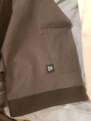 Happy Chef Men’s Vertex Chef Coat Large Charcoal & Black Size 3XL NEW #508SS