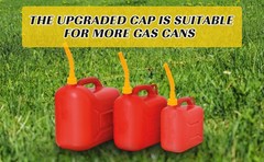 3 Pack Gas Can Spout Replacement Universal Fuel Cans Nozzle Kit 1 2 5 10 Gallon