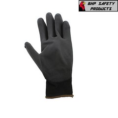 (12 PAIR) GLOBAL GLOVE PUG17-L POLYURETHANE COATED ANTI-STATIC WORK GLOVES LARGE