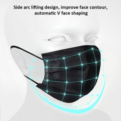Face Mask Disposable Non Medical Surgical 3-Ply Earloop Mouth Cover [50/100 PCS]