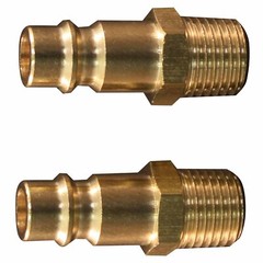 Milton S760 1/4″ MNPT Male V-Style High Flow Plug, (Brass) 2 pcs